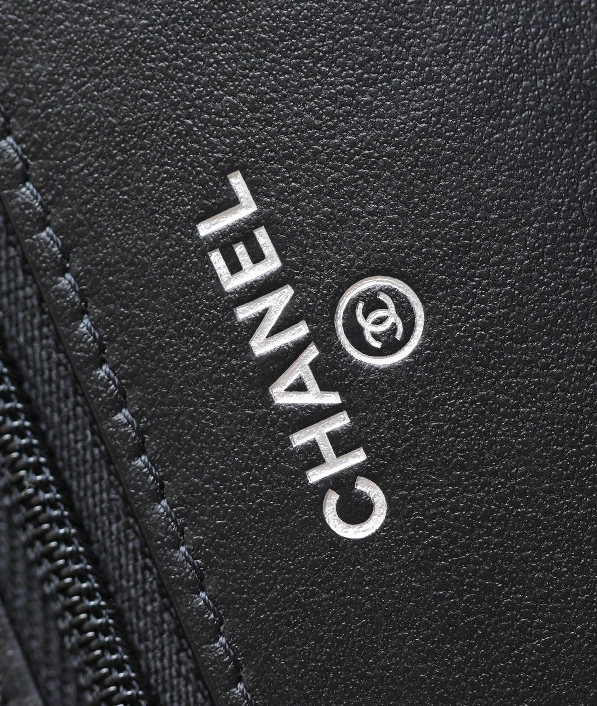 CHANEL WOC 19 BLACK LAMBSKIN SILVER HARDWARE