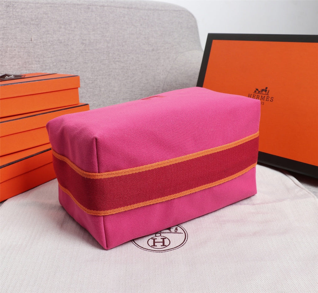 HERMES BRIDE-A-BRAC 21 DEEP PINK CANVAS