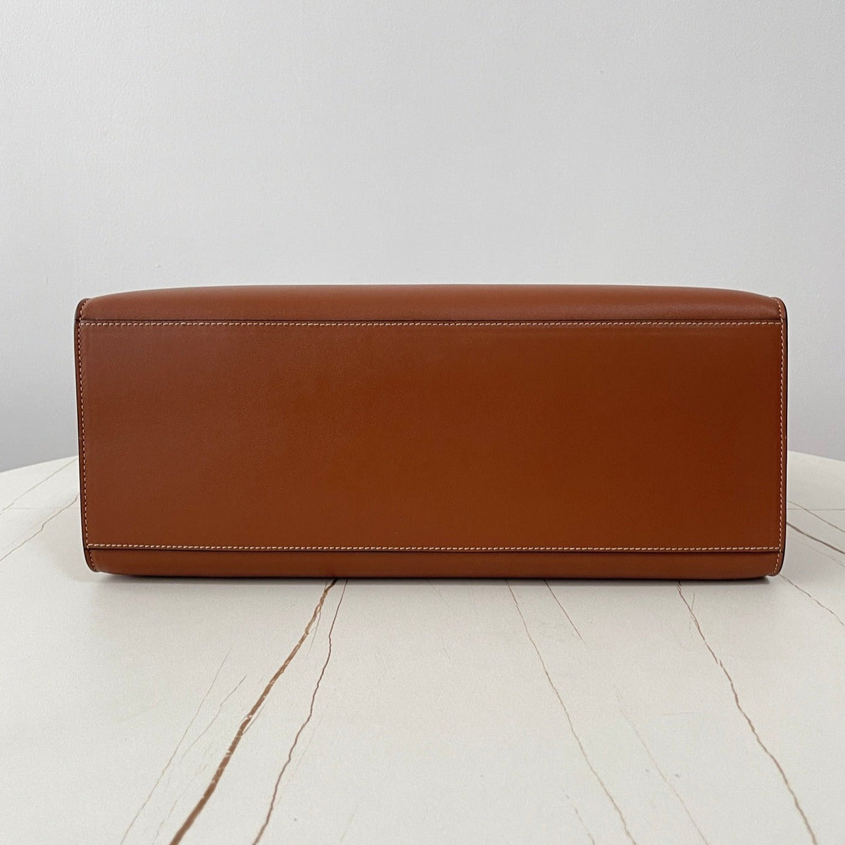 CELINE CABAS TRIOMPHE 37 CINNAMON BROWN IN SMOOTH CALFSKIN