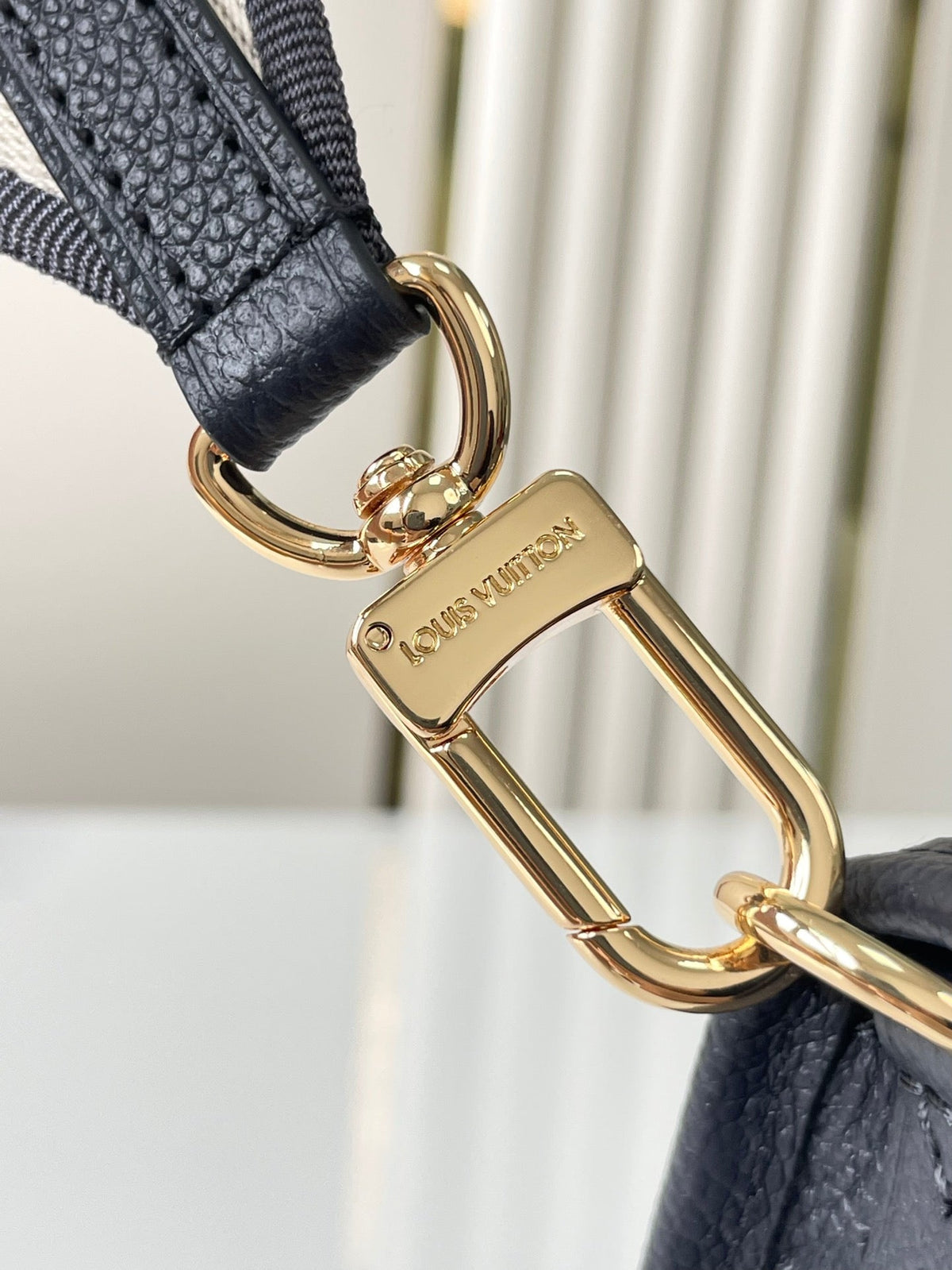 LOUIS VUITTON DIANE 23 IN DARK NAVY CREAM MONOGRAM EMPREINTE LEATHER
