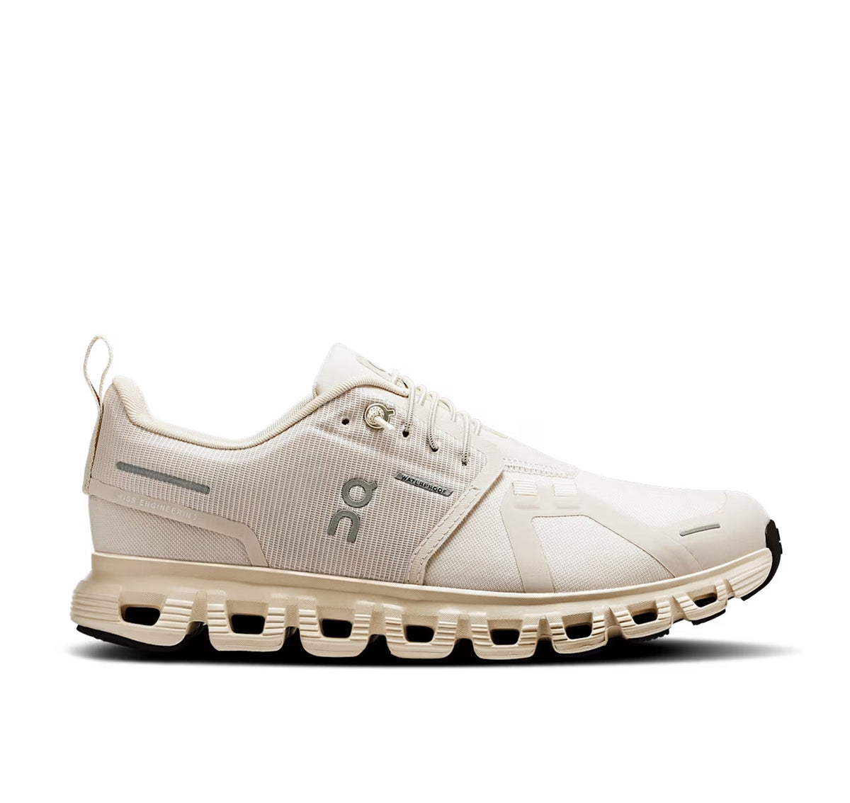 On Women's Cloud 6 Waterproof Pearl/Cream Lifestyle Sneakers