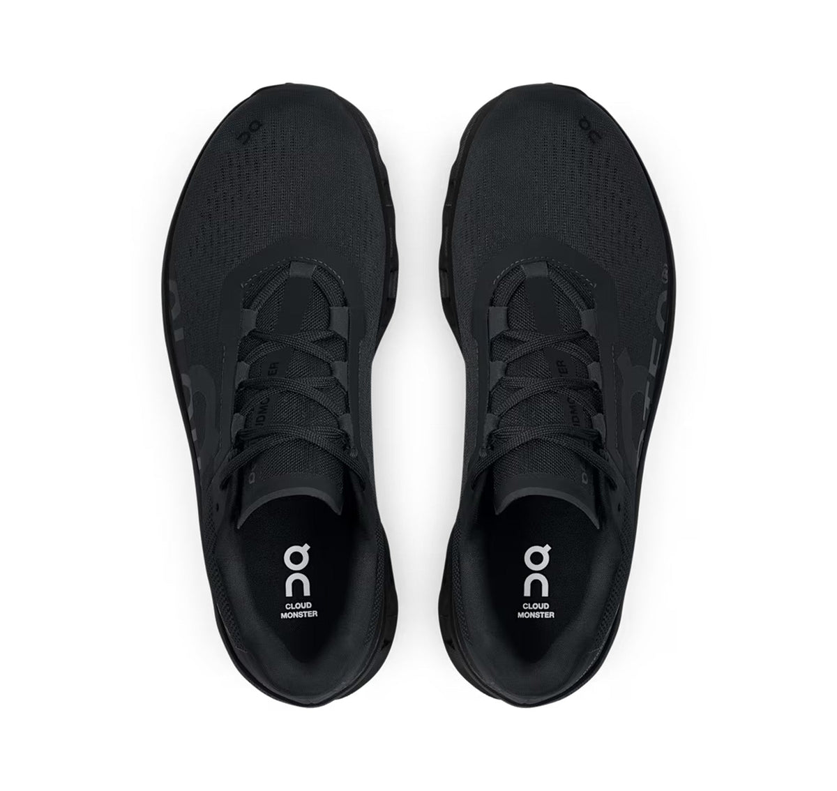 On Men's Cloudmonster All Black Running Shoes