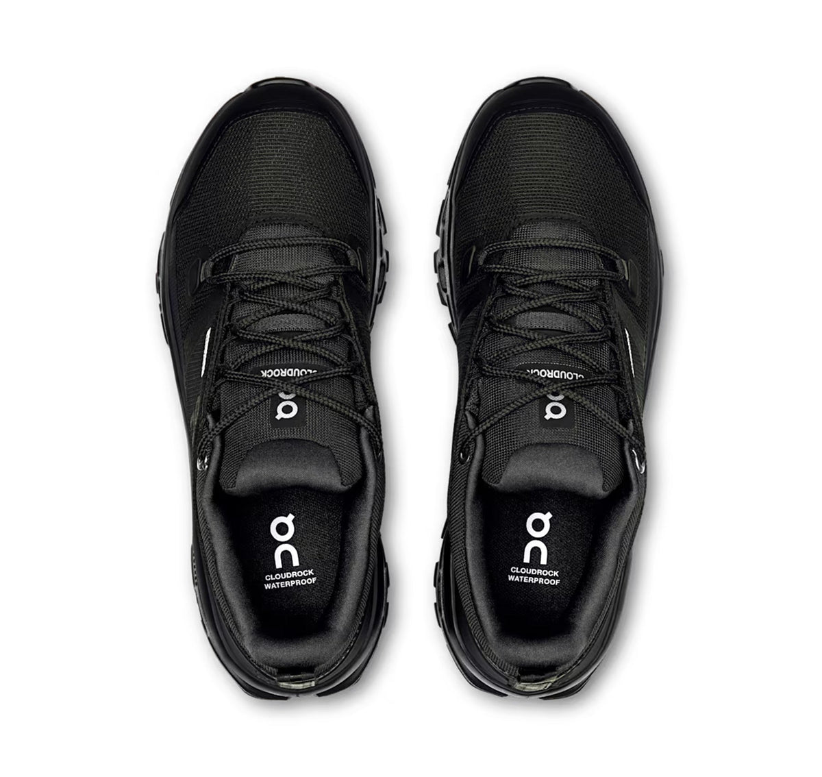 On Women's Cloudrock Low Waterproof Black Hiking Shoes
