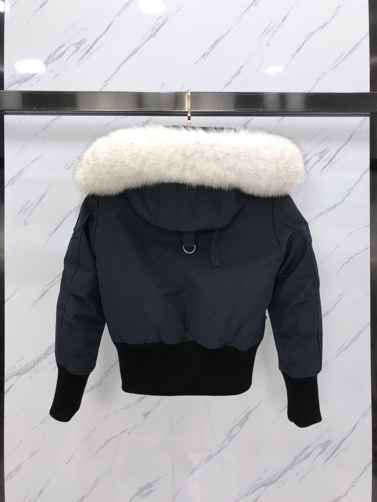 Moose Knuckles Women's Fur-Trim Hooded Puffer Jacket — back