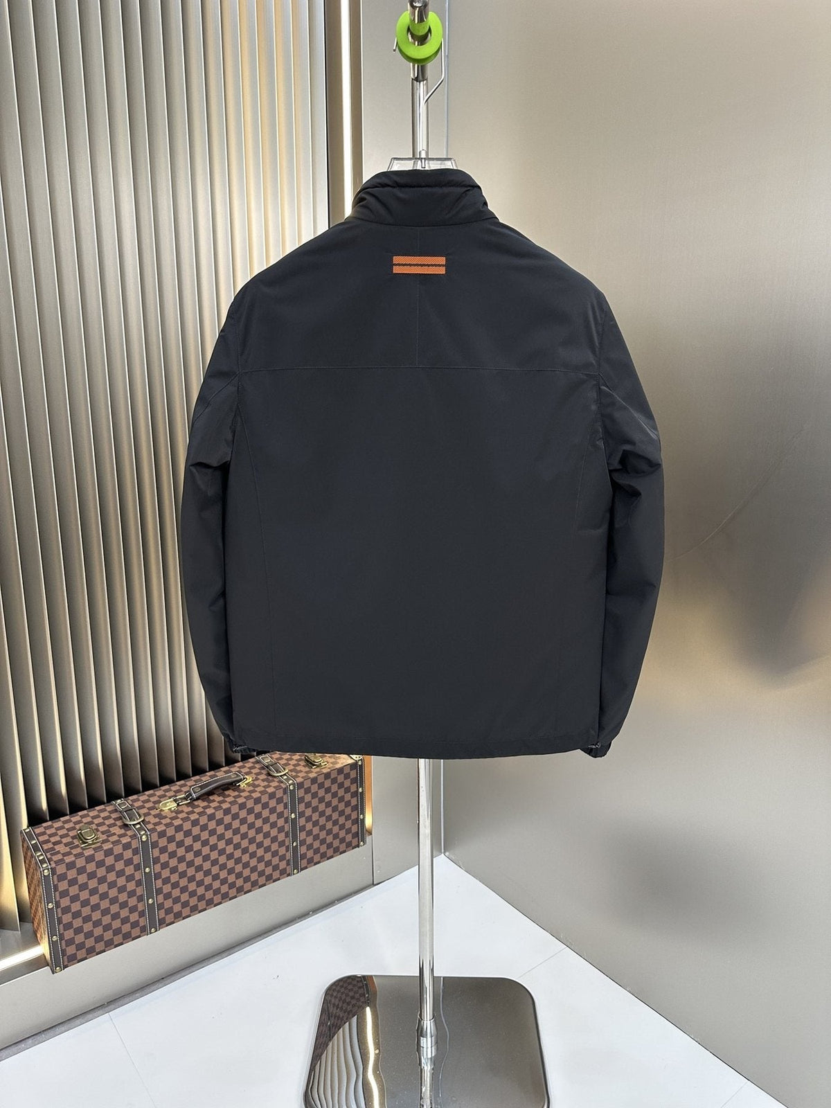 Zegna Reversible Stand-Collar Coat — back