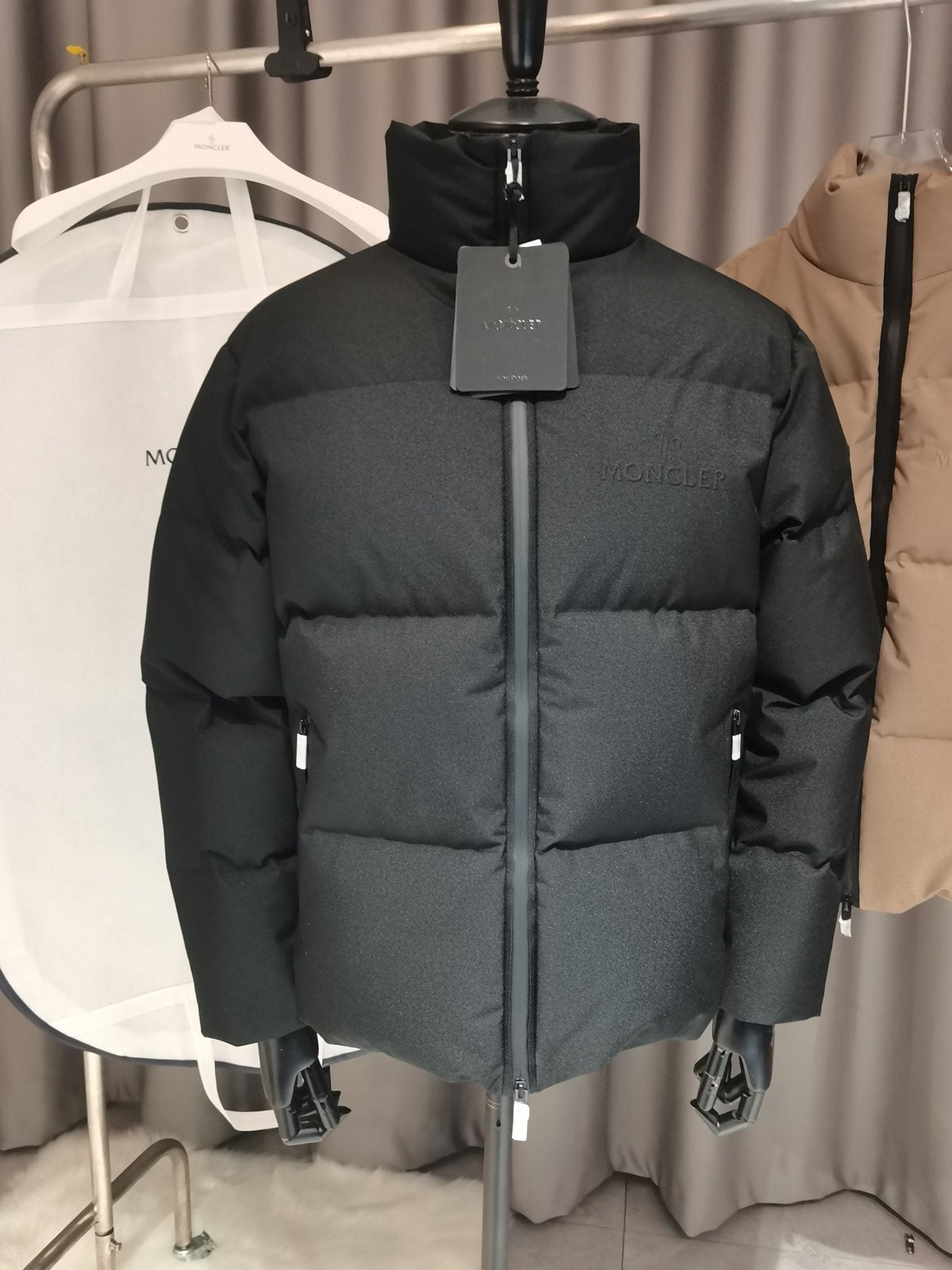 Moncler Men's Quilted Puffer Coat — hang_tag