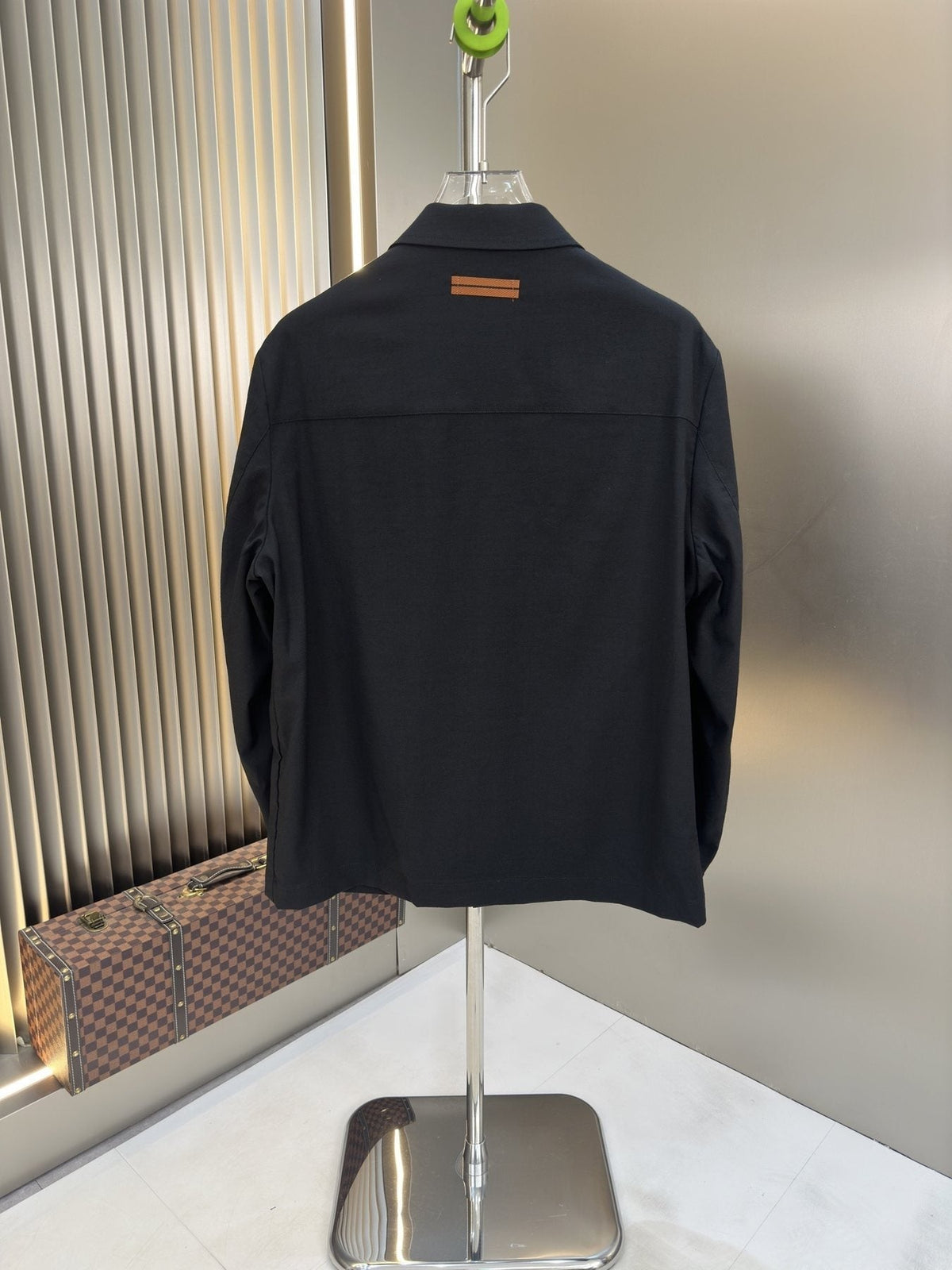 Zegna Lined Button-Front Jacket — back