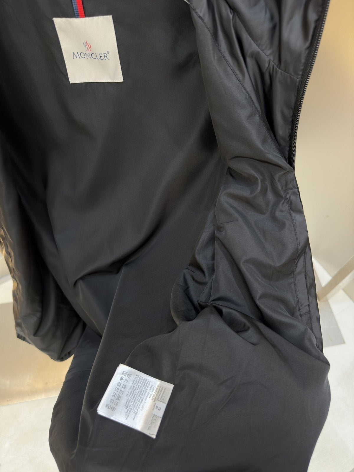 Moncler Hooded Full-Zip Jacket — neck_label