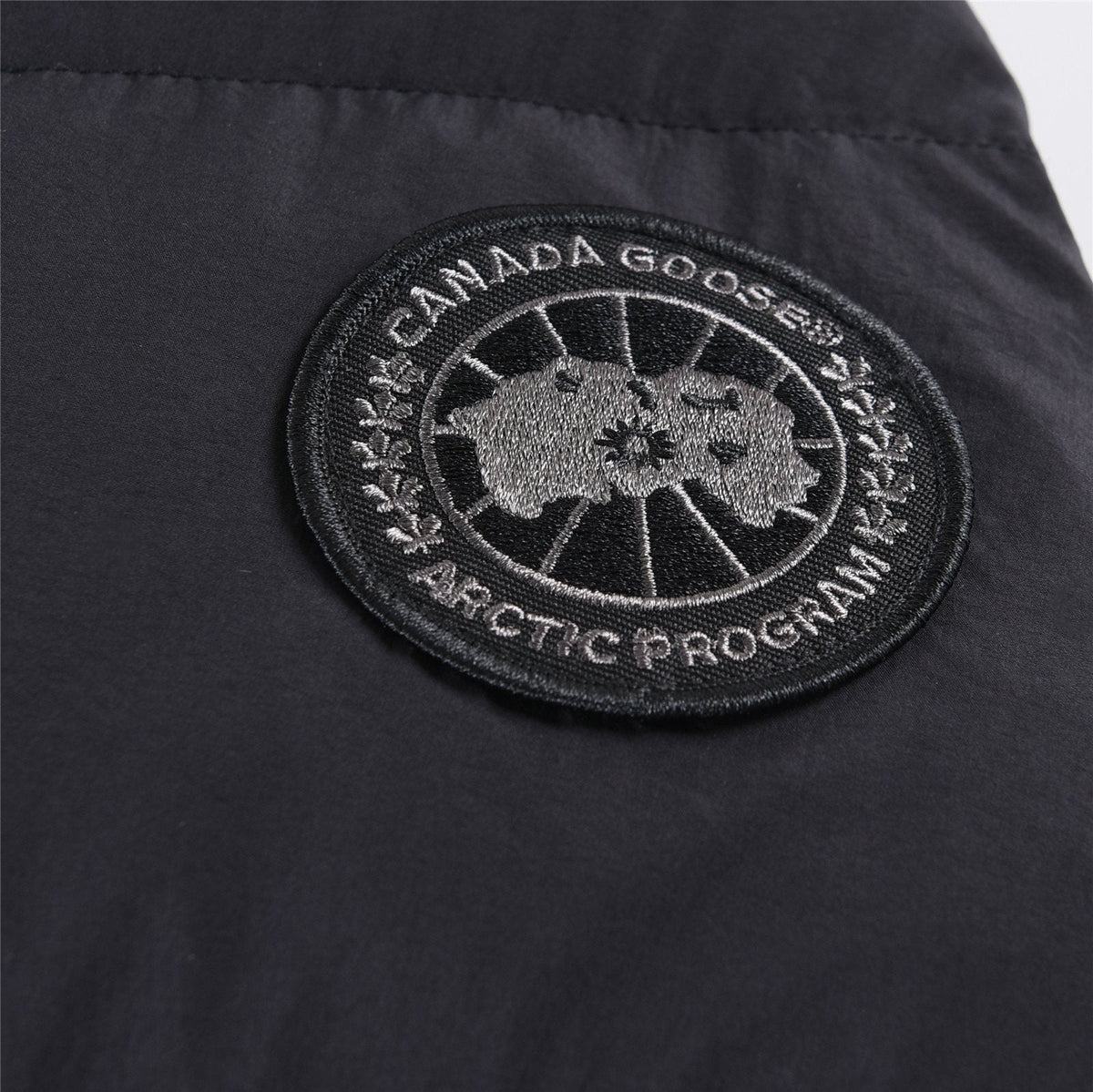 Canada Goose Longline Hooded Puffer Jacket — fabric_closeup