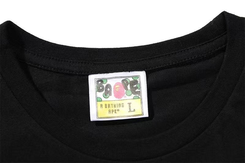 BAPE Text Graphic Short-Sleeve T-Shirt — neck_label