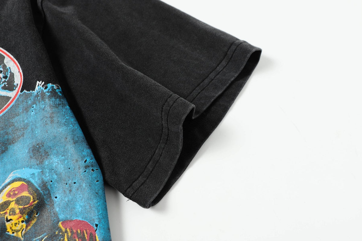 Godspeed Washed Black Rock Graphic T-Shirt — detail