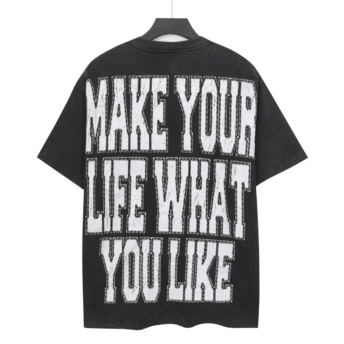 Godspeed Skeleton Graffiti Graphic T-Shirt — back