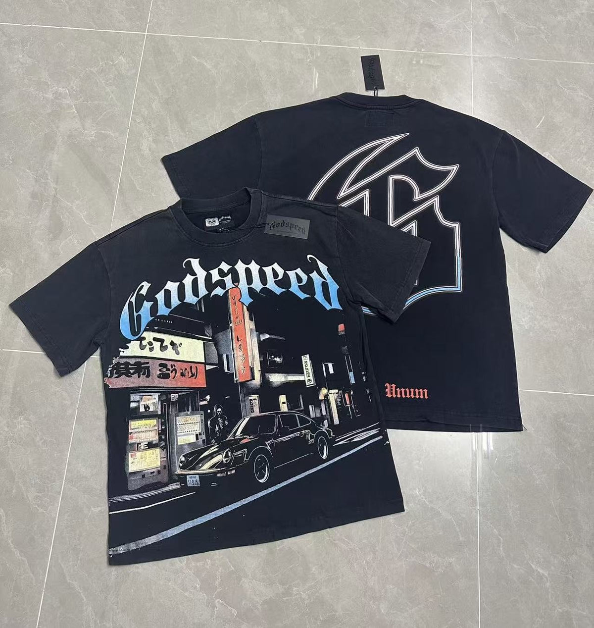 Godspeed City Car Graphic T-Shirt — context