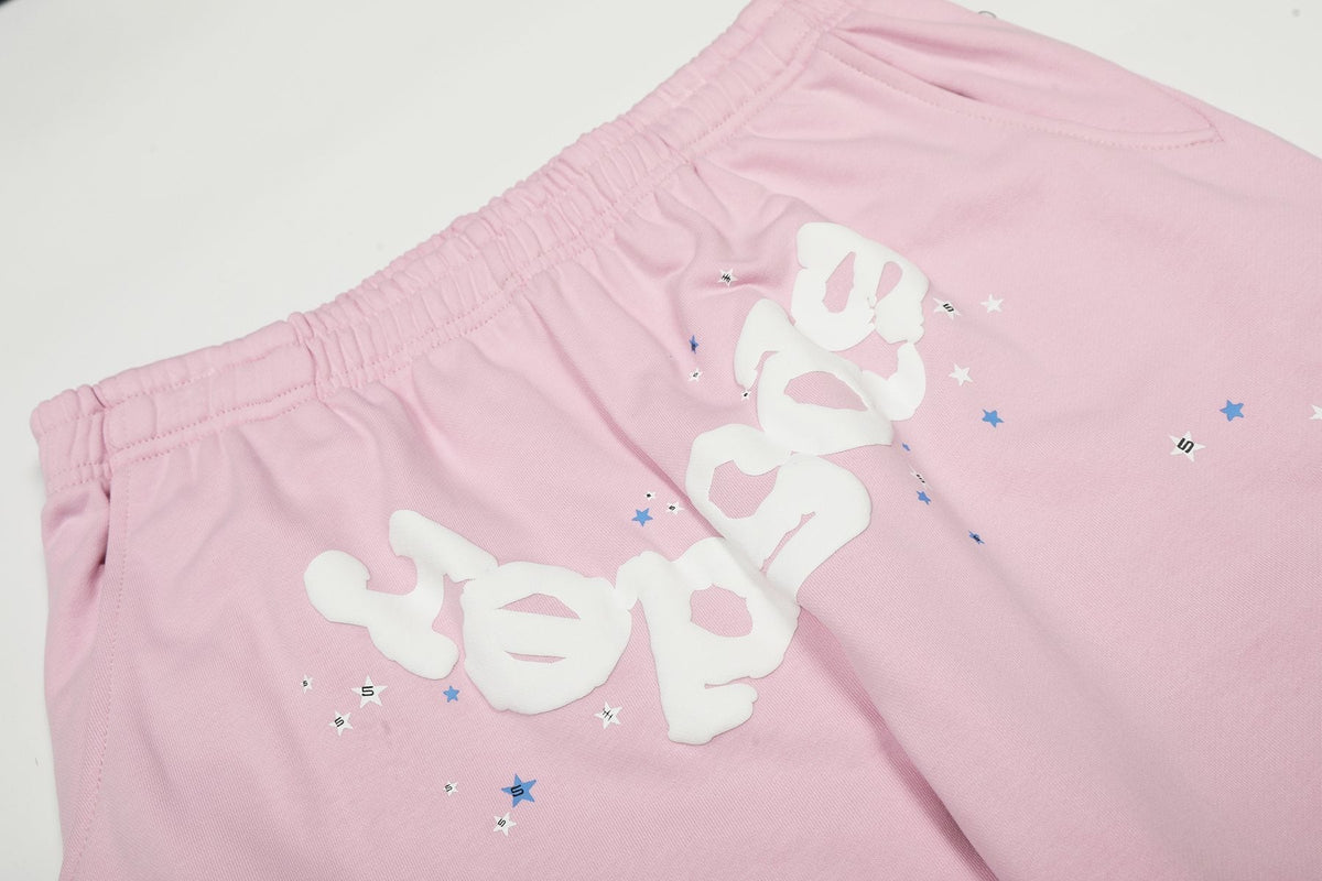 Sp5der Spiderweb Graphic Hoodie & Sweatpants Matching Set — detail