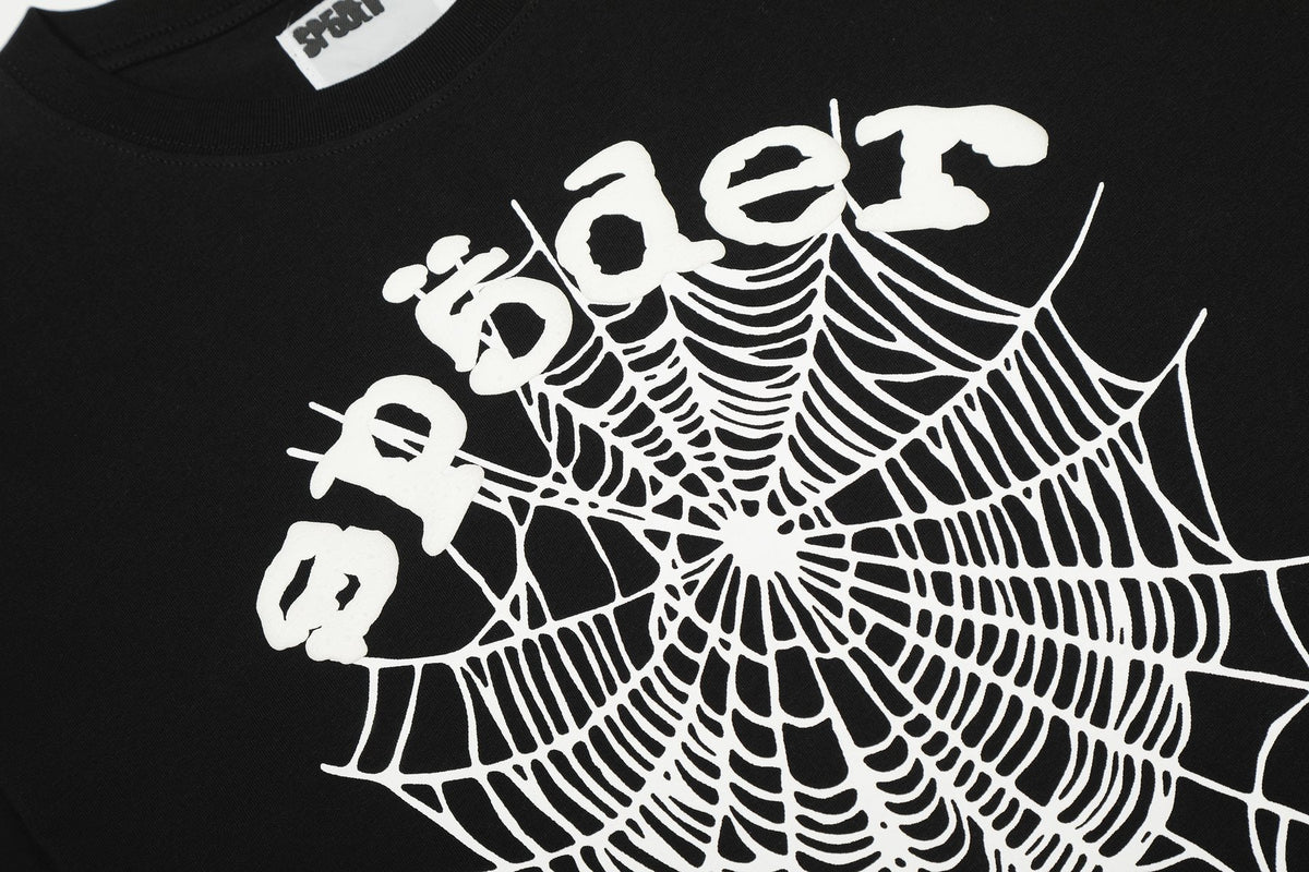 Sp5der Spiderweb Graphic T-Shirt — detail