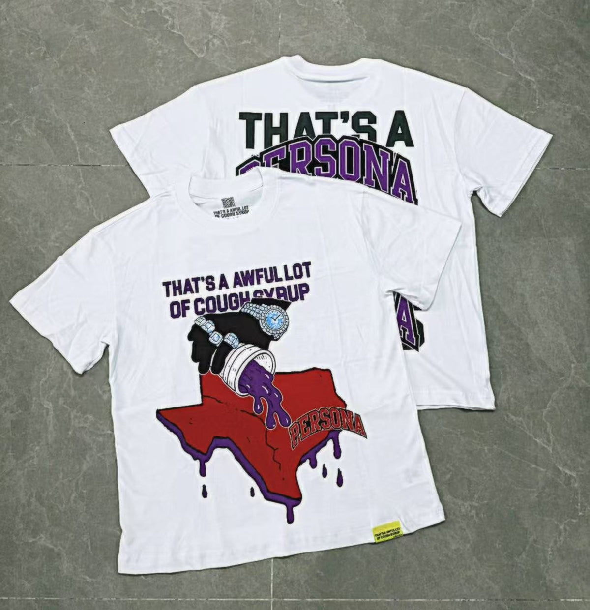 THAT'S A AWFUL LOT OF COUGH SYRUP Front & Back Graphic T-Shirt — context