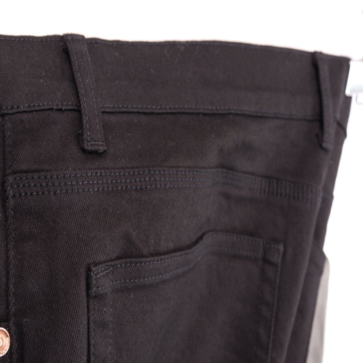Purple Brand Washed Black Distressed Jeans — detail