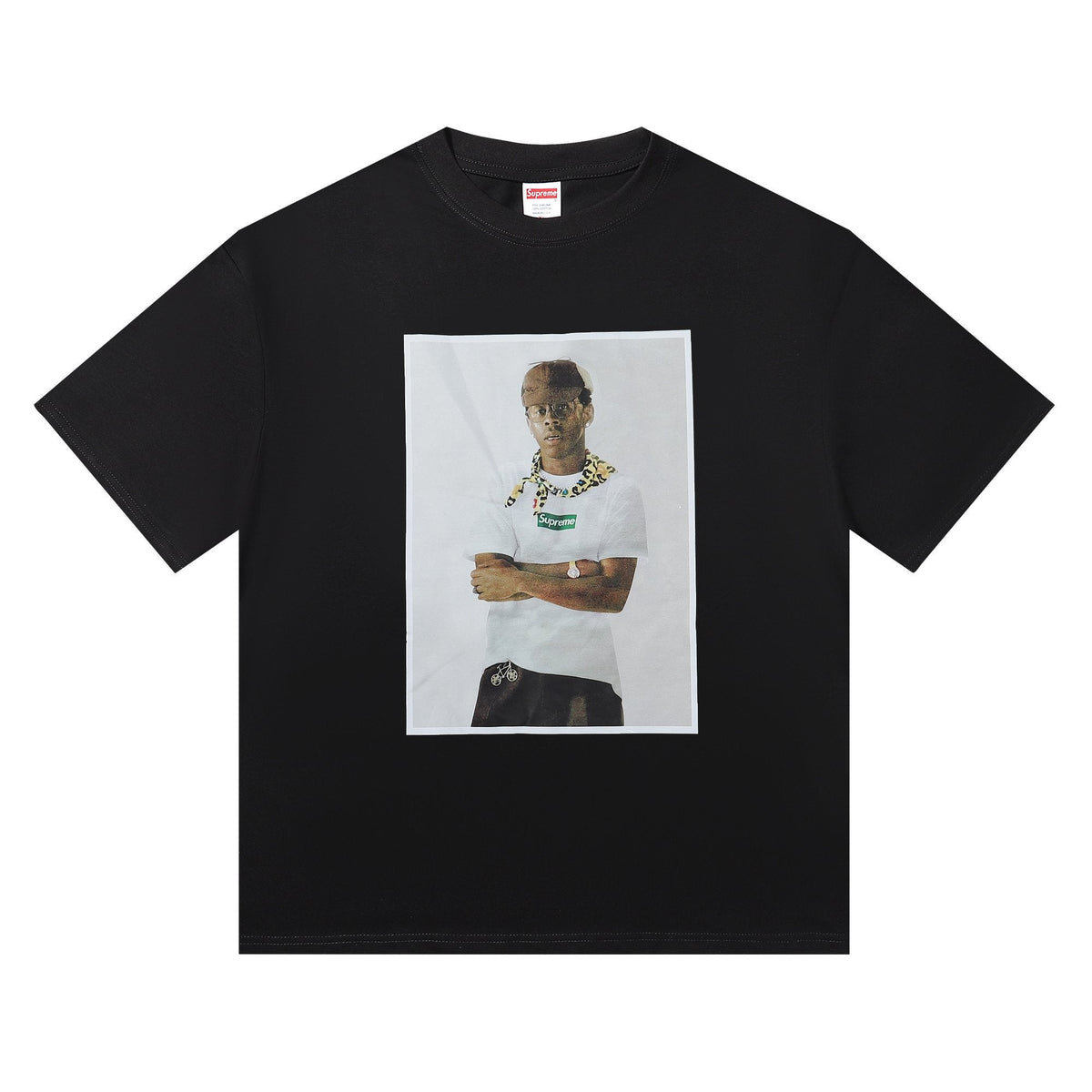 Supreme Tyler the Creator Portrait Graphic T-Shirt — hero