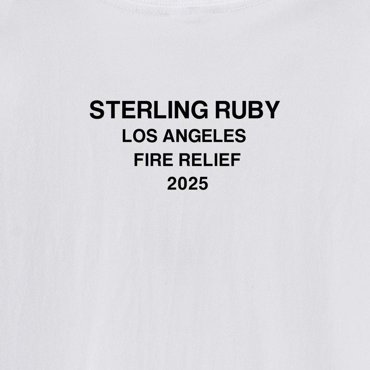 Supreme Los Angeles Wildfire Relief Box Graphic T-Shirt — detail