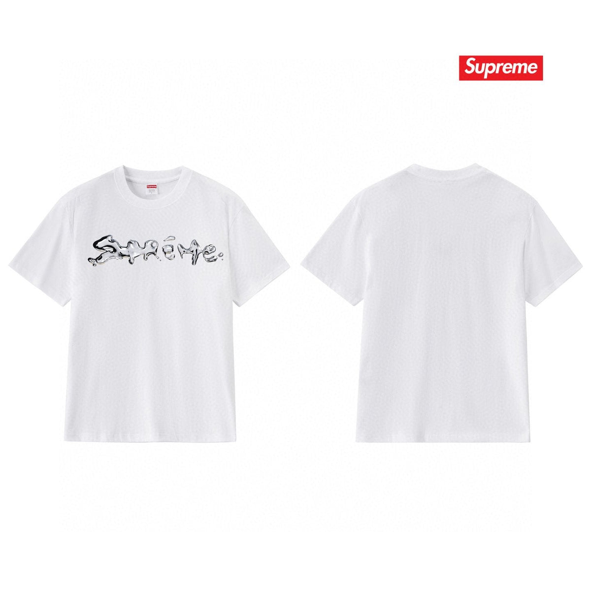 Supreme Chrome Wordmark Short-Sleeve T-Shirt — back