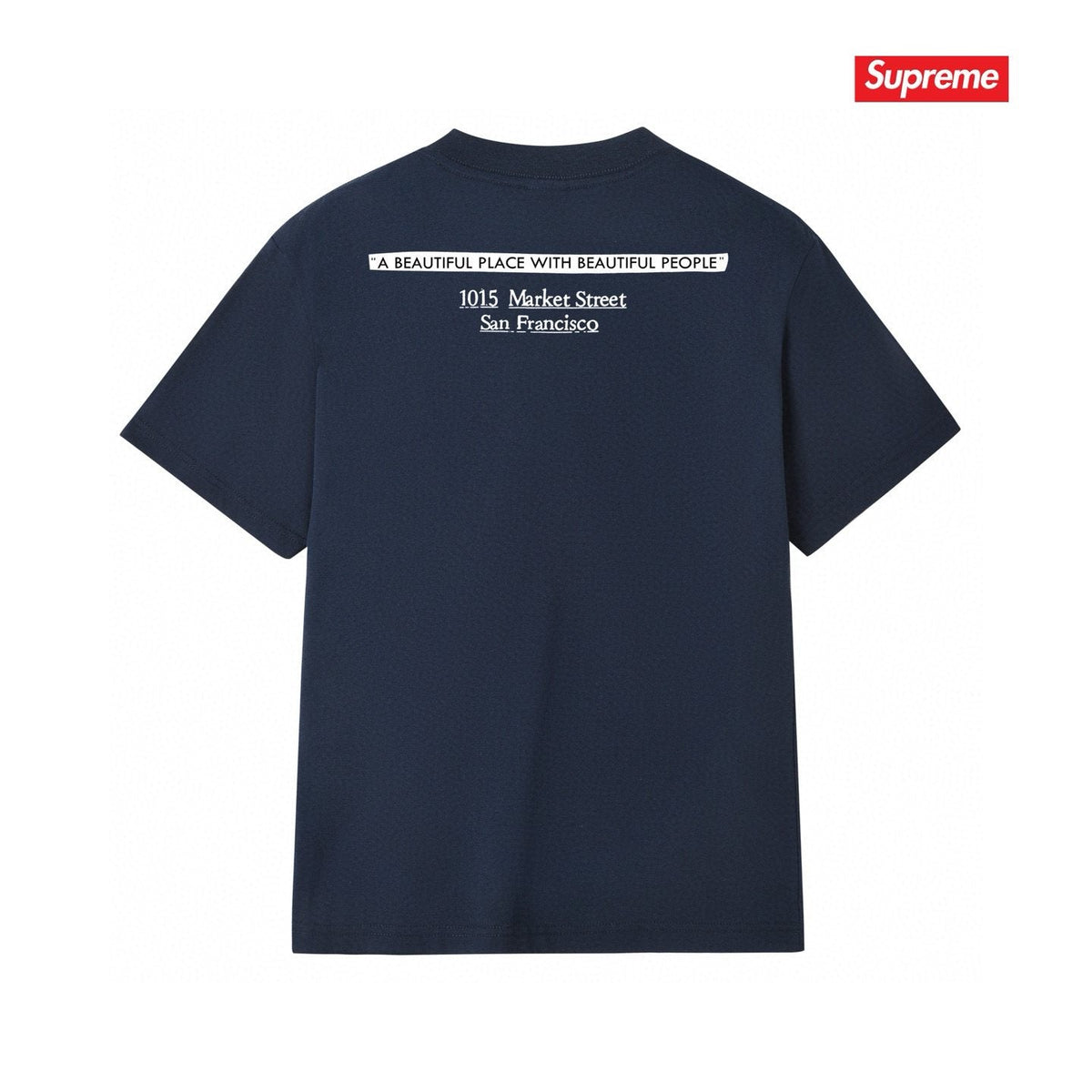 Supreme Address Graphic Short-Sleeve T-Shirt — back