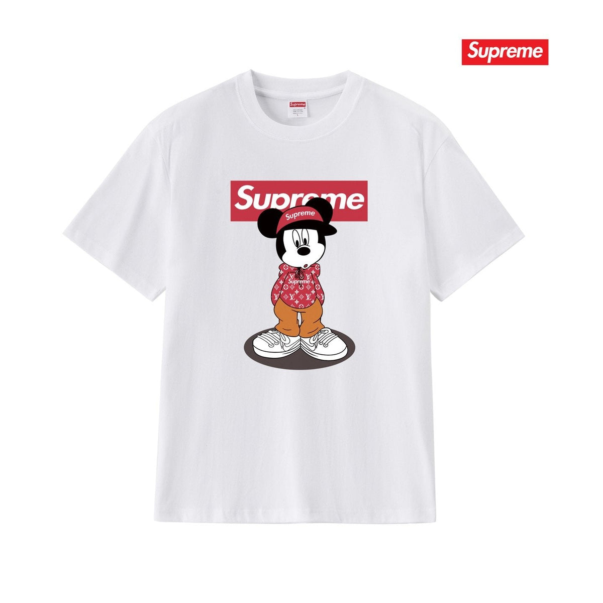 Supreme Mickey-Style Character Graphic T-Shirt — front