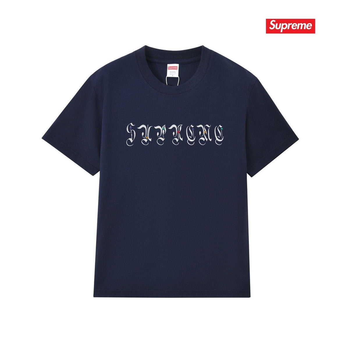 Supreme Gothic Wordmark Short-Sleeve T-Shirt — front