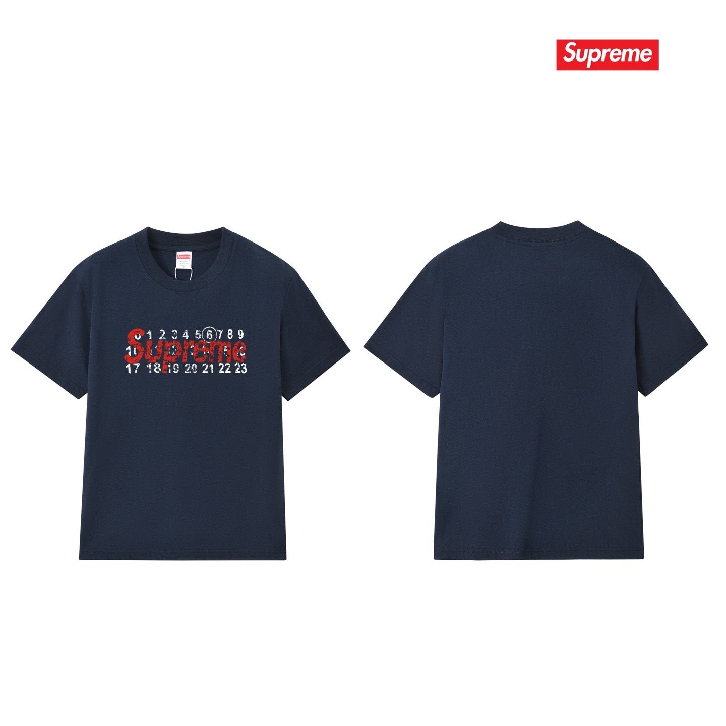 Supreme Number Graphic Short-Sleeve T-Shirt — back