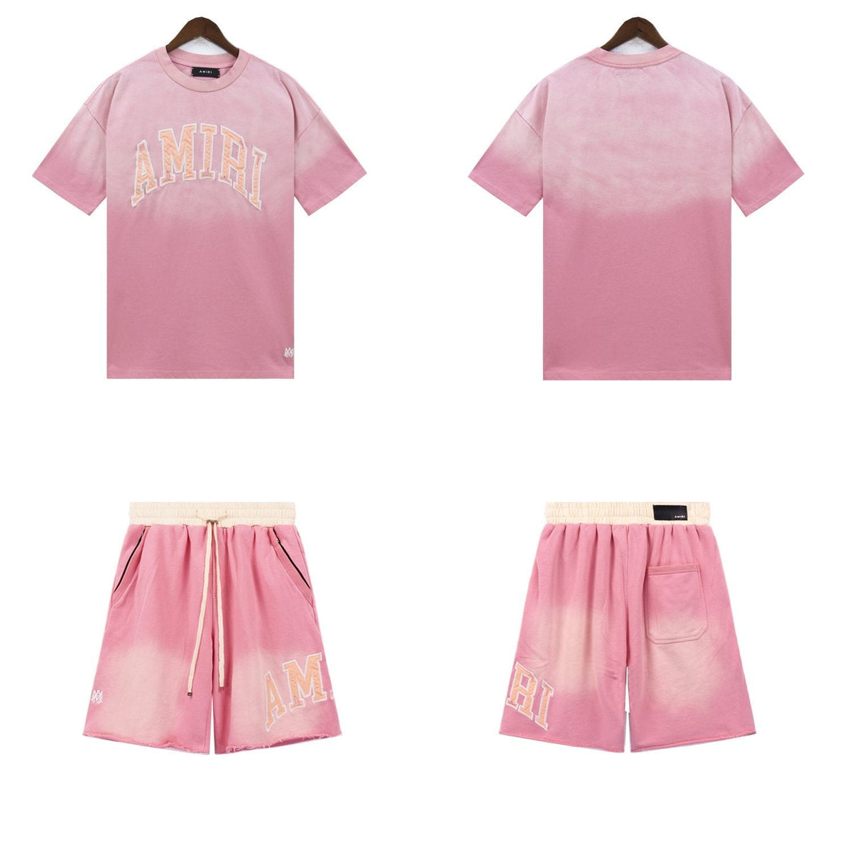 AMIRI Vintage Collegiate Short-Sleeve Set — front