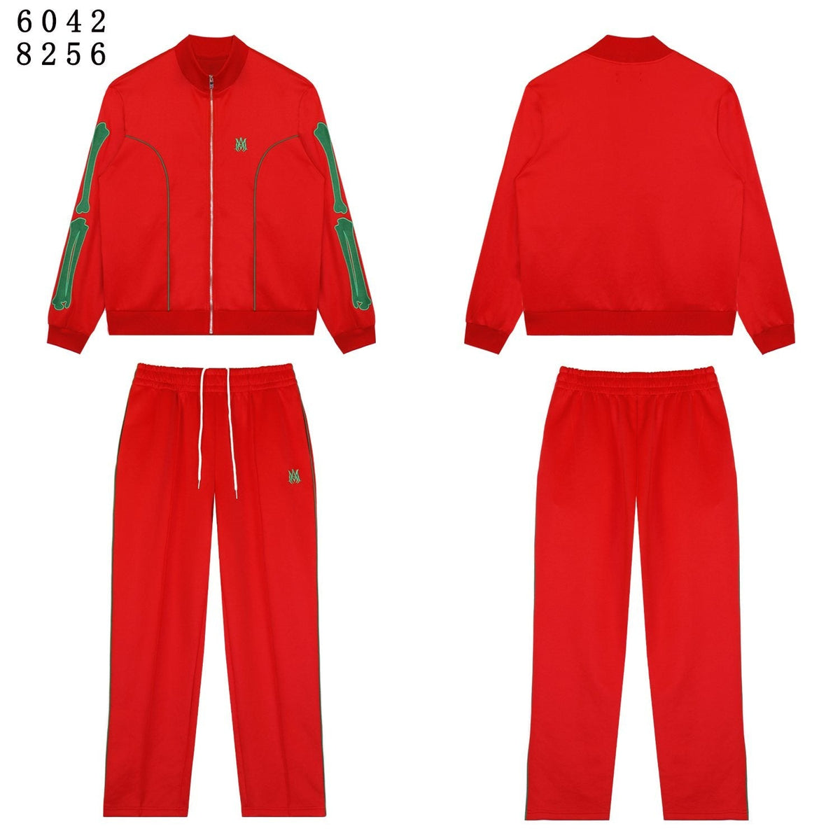 AMIRI Bones Track Jacket & Pants Matching Set — front