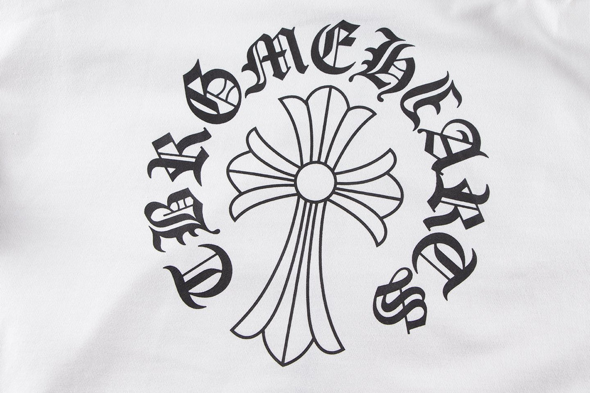 Chrome Hearts Horseshoe Cross Sanskrit Zip Hoodie — detail
