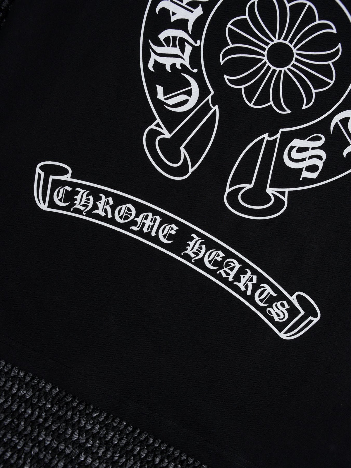 Chrome Hearts Horseshoe Floral Graphic T-Shirt — detail