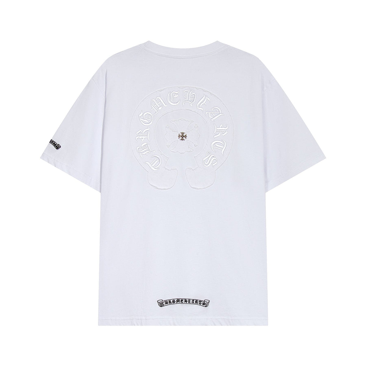 Chrome Hearts Horseshoe Floral Graphic T-Shirt — back