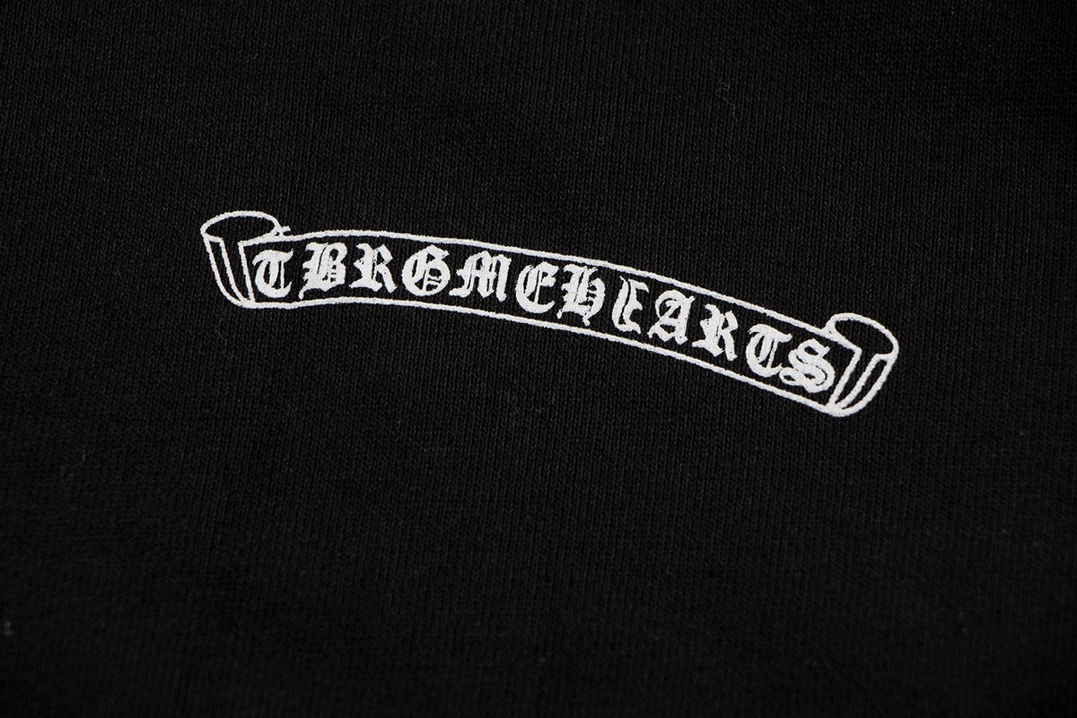 Chrome Hearts Horseshoe Cross Graphic Zip Hoodie — detail
