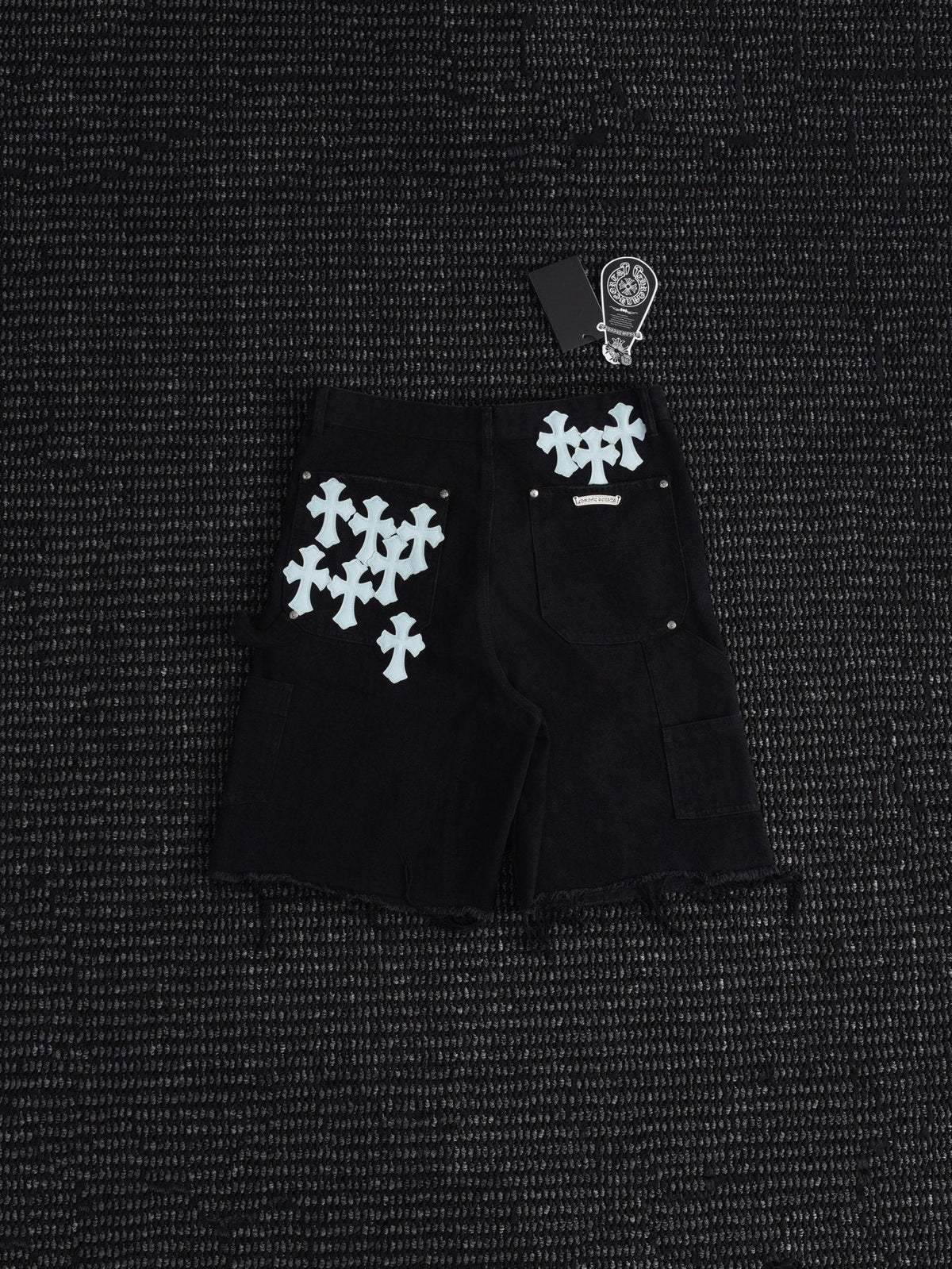 Chrome Hearts Cross Graphic Black Shorts — back
