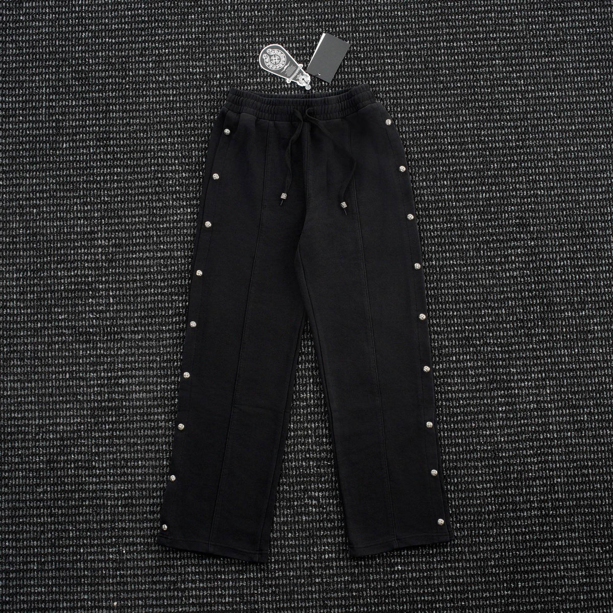 Chrome Hearts Cross Rivet Side-Snap Pants — hero