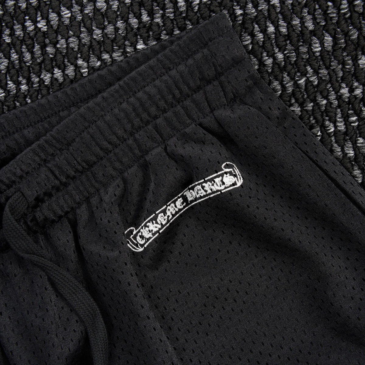 Chrome Hearts Sanskrit Cross Graphic Wide-Leg Pants — detail
