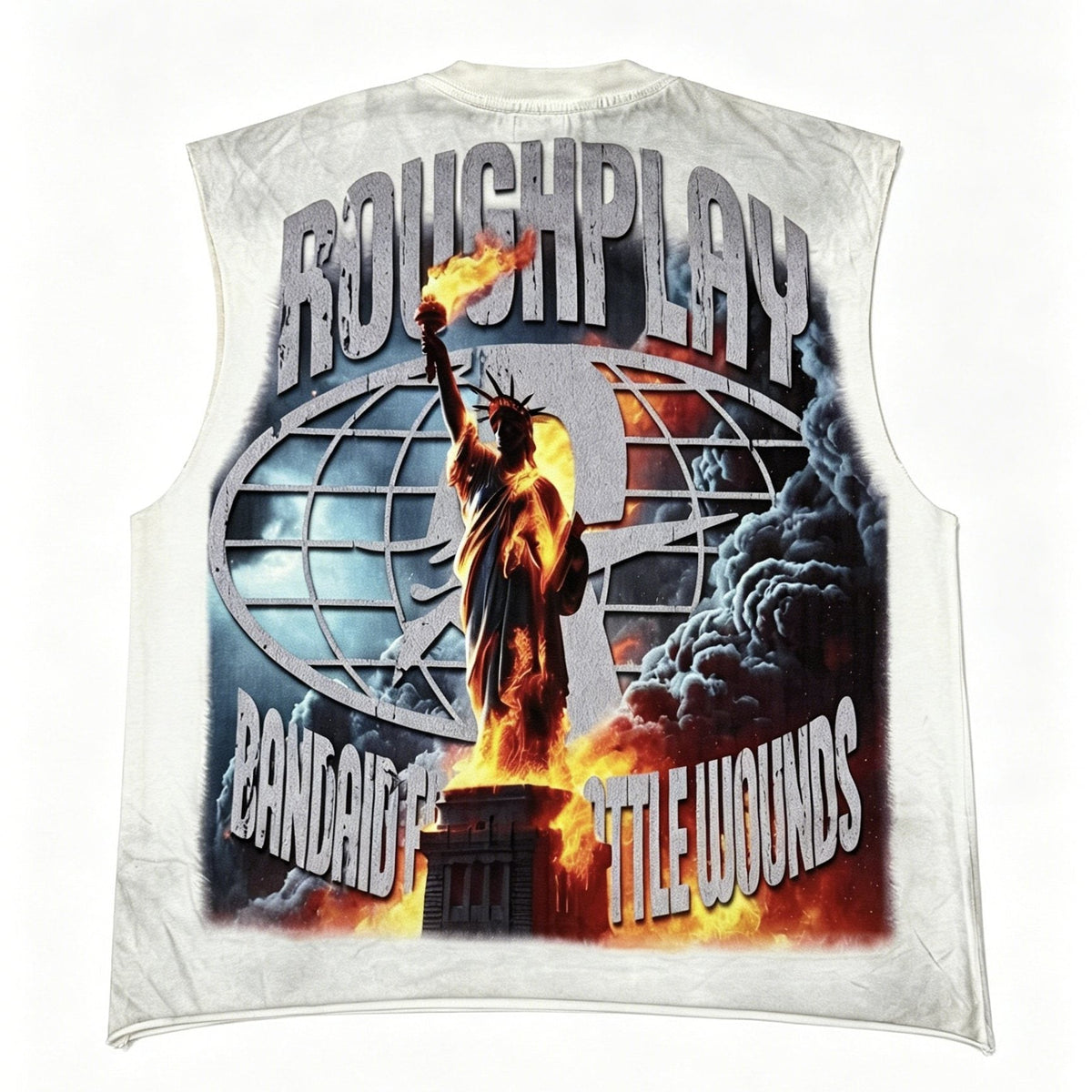 Rough Play Champion Graphic Sleeveless T-Shirt — back