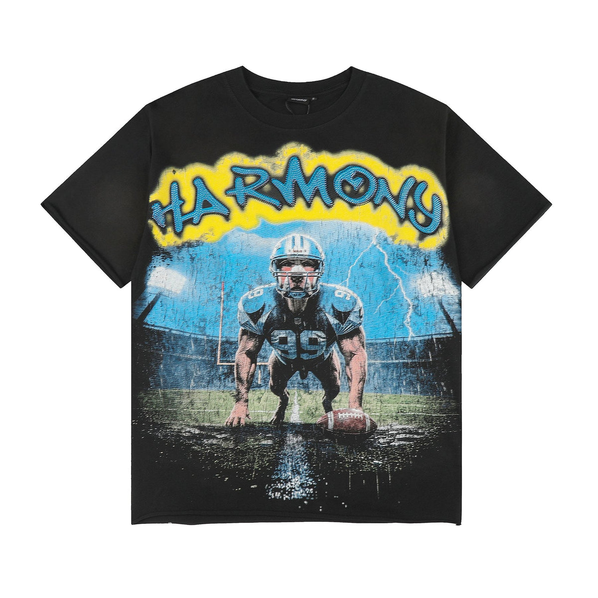 HARMONY Football Graphic T-Shirt — front