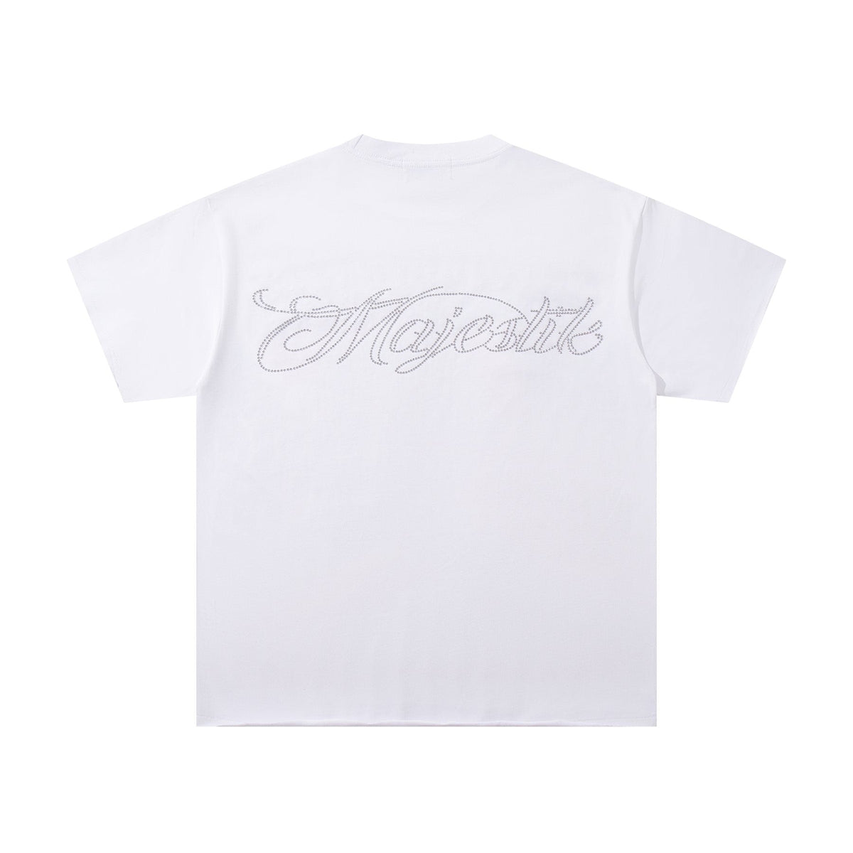 MAJESTIK Skull & Flame Graphic T-Shirt — back
