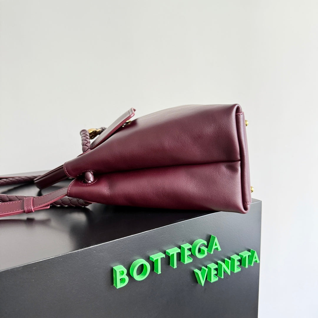 MEDIUM CIAO CIAO 34 IN BURGUNDY CALFSKIN