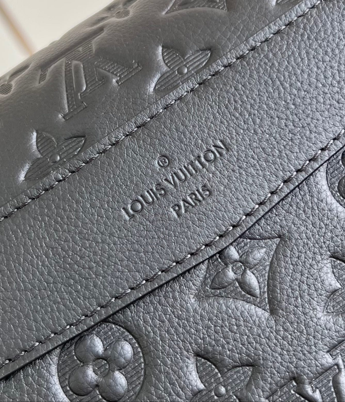 LOUIS VUITTON MESSENGER VOYAGER PM 33 IN BLACK MONOGRAM SHADOW CALFSKIN