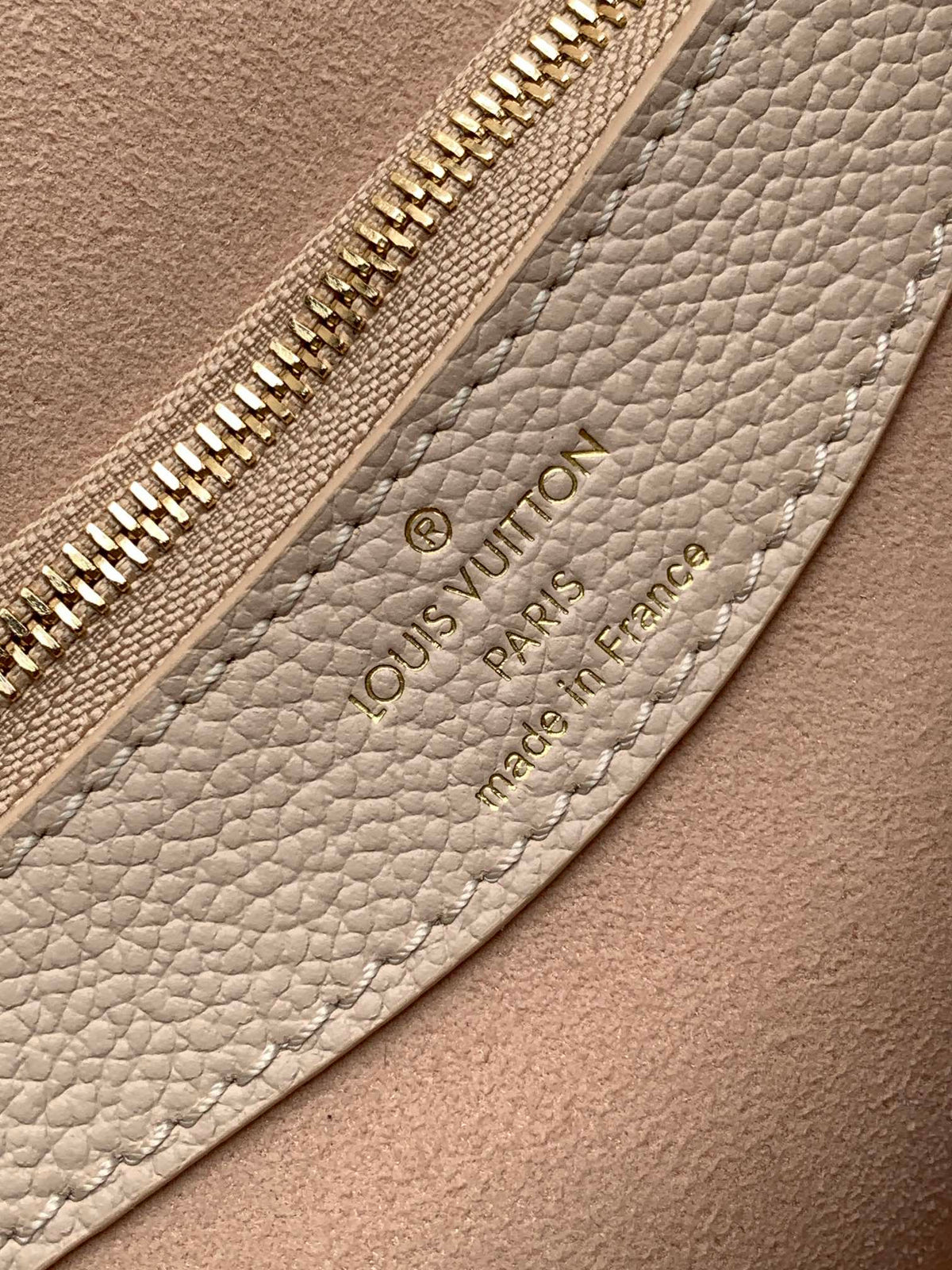 LOUIS VUITTON DIANE 23 IN LIGHT BEIGE MONOGRAM EMPREINTE LEATHER