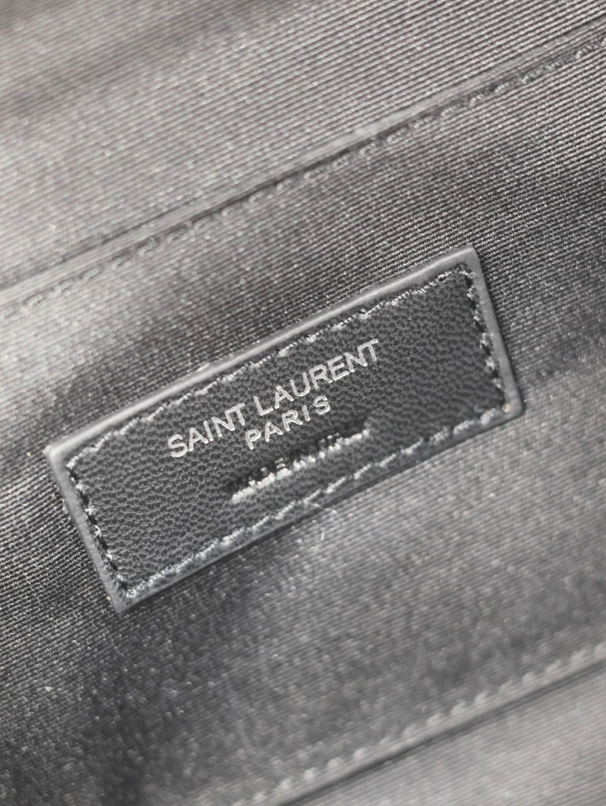 YSL 25S CLASSIC CROSSBODY BAG 26 IN BLACK CANVAS SILVER HARDWRE