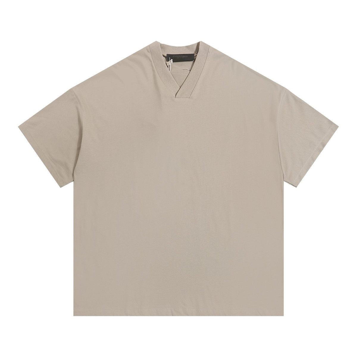 ESSENTIALS V-Notch Back Wordmark T-Shirt — front