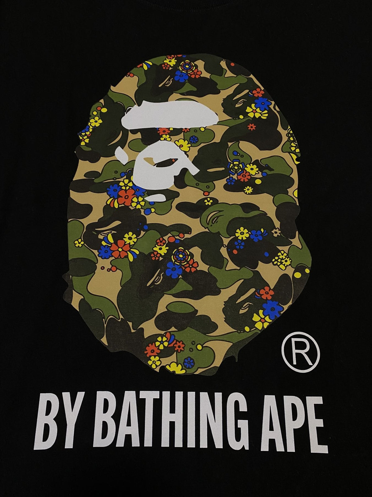BAPE Camo Ape-Head Graphic Short-Sleeve T-Shirt — detail