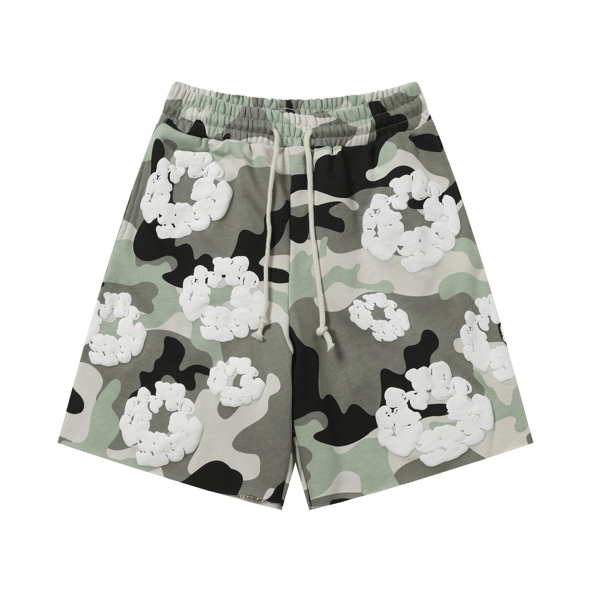 DENIM TEARS Cotton Flower Camo Short-Sleeve Set — front