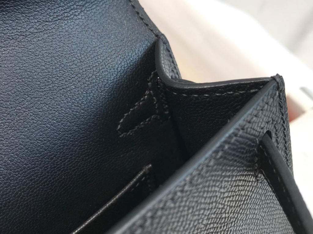 HERMES KELLY MINI 20 BLACK EPSOM GOLD HARDWARE