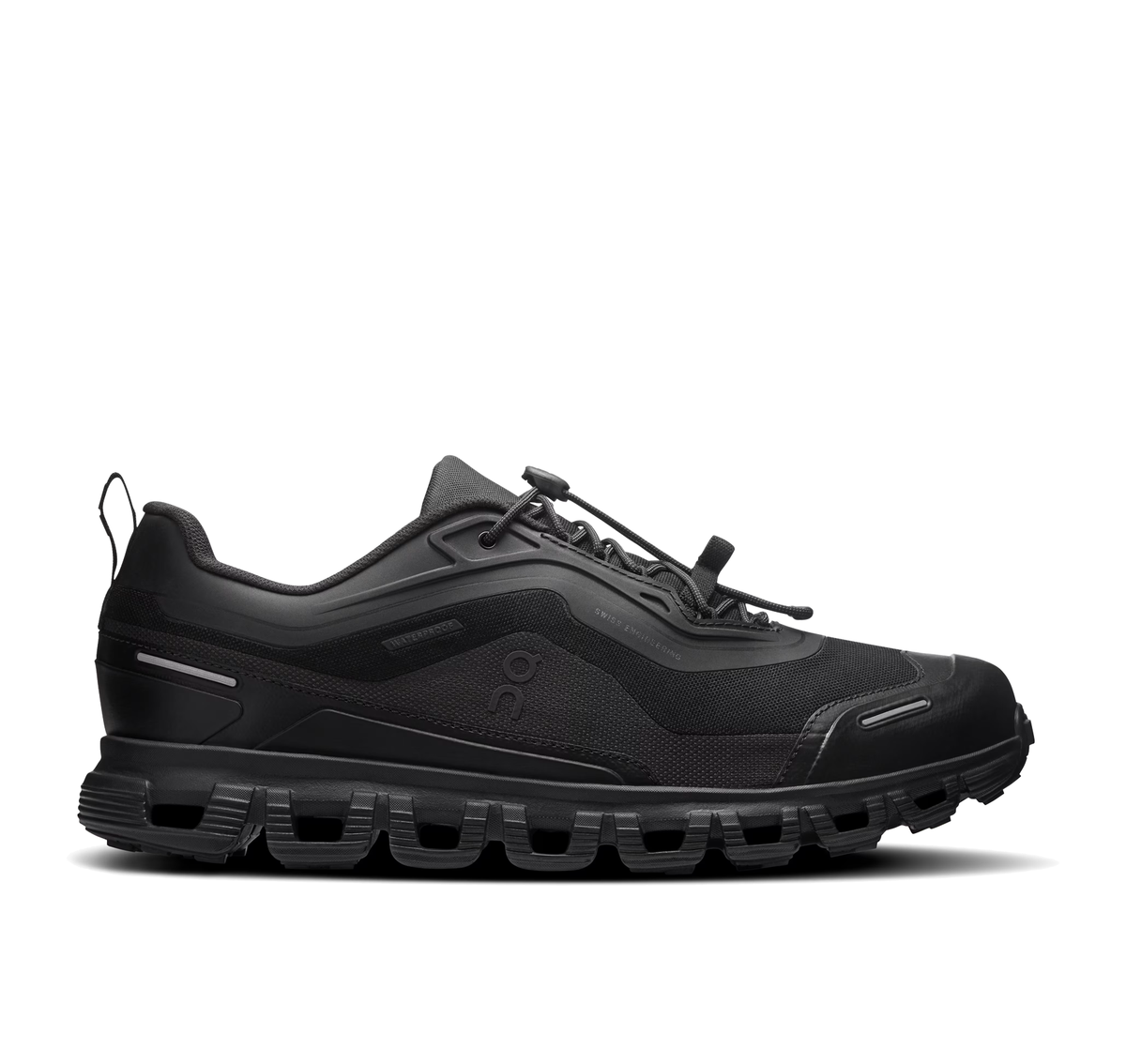 On Men's Cloud 6 Geo Waterproof Black/Black Lifestyle Sneakers